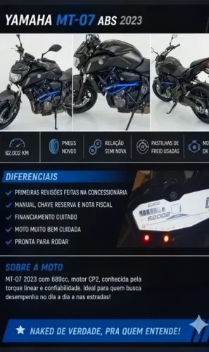 VENDO YAMAHA MT-07 / 2023