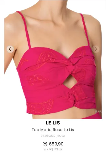 Top Rosa Maria Le Lis Blanc