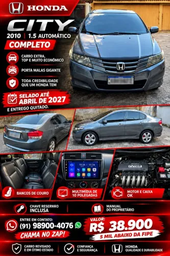 Honda City Sedan LX 1.5 Flex 16V 4P Aut. 2010