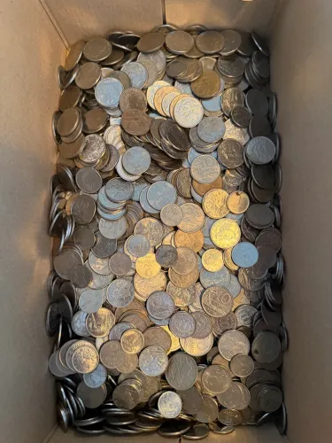 4kg de moedas antigas para garimpar