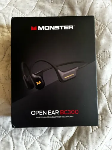 fone de ouvido por condução óssea à prova dágua, monster open ear bc300 32gb