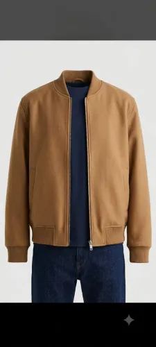 jaqueta camel bomber padrão zara veludo tam p