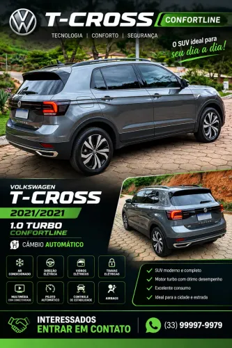 Volkswagen T-Cross Comfortline 1.0 TSI Flex 5P Aut. 2021