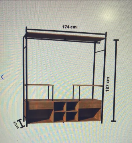 Roupeiro closet tipo arara para roupas