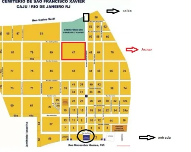 JAZIGO PERPÉTUO FAMILIAR À VENDA - CEMITÉRIO DO CAJU (RJ)