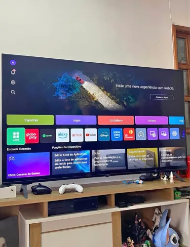 PEGO SUA TELEVISÃO NA TROCA 86 POLEGADAS LG SMART 4K COMANDO VOZ (ALEXA) FAÇO ENTREGA 