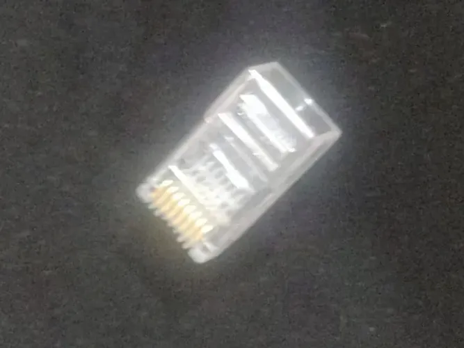 98 conectores Cabo De Rede Ezrj45 Vazado Passagem Cat5e/6 R$36 · Em estoque