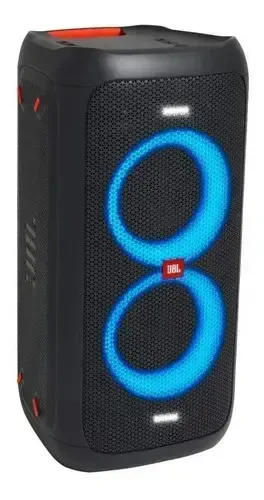 Caixa de Som Portátil JBL PartyBox 100 com Bluetooth, 160W e Luzes LED