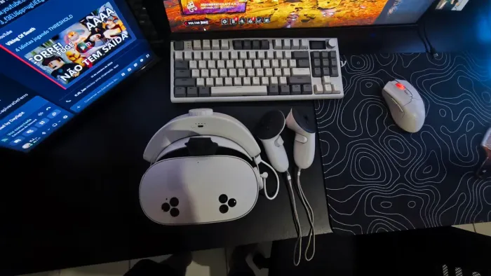 Óculos meta VR 3S + suporte articulado e powerbank