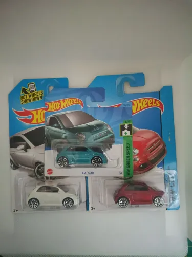 LOTE 3 FIAT 500 HOTWHEELS