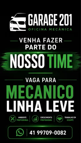 Vaga para mecânico linha leve