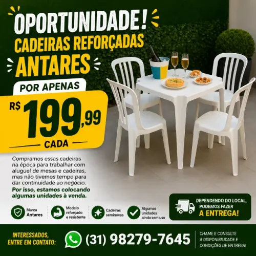 JOGOS DE CADEIRAS E MESAS