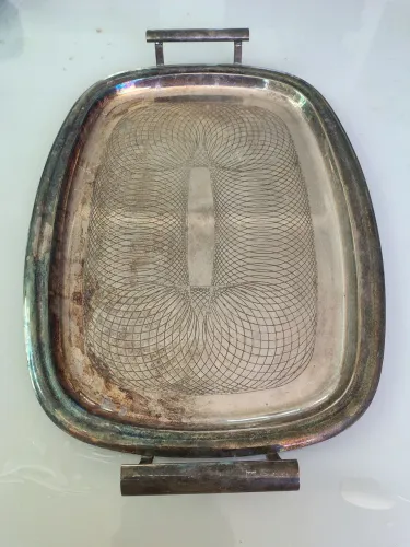 Bandeja de prata 50 x 34,5 cm