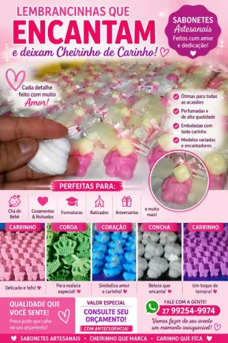 Lembrança de sabonetes *