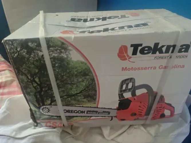 Motosserra Nova na Caixa