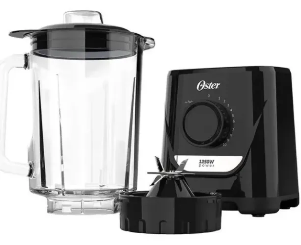 Liquidificador Power Oster Jarra De Vidro 1250W 2,2 Litros - 110V