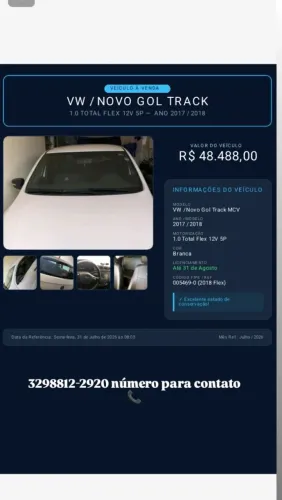 Volkswagen Gol Geração VII Track 1.0 12V Total Flex Mec. 4P 2018