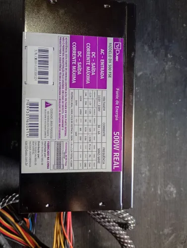 Fonte gamer 500w real para computador. LEIA antes 