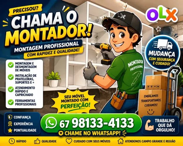 ? Montador de Móveis & Mudanças em Campo Grande/MS! ?