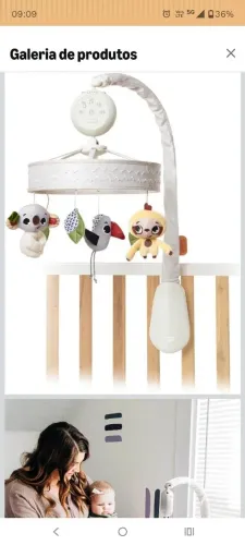 Mobile Musical para berço - Tiny Love original (bichinhos Luxe boho chic)