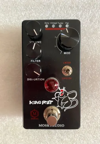 Pedal Mosky Audio King Rat Clone Pro Co Rat Black