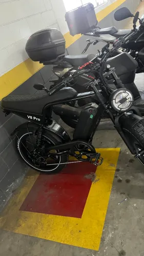 Bicicleta elétrica v8 pro