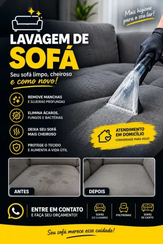 LAVAGEM DE SOFÁ