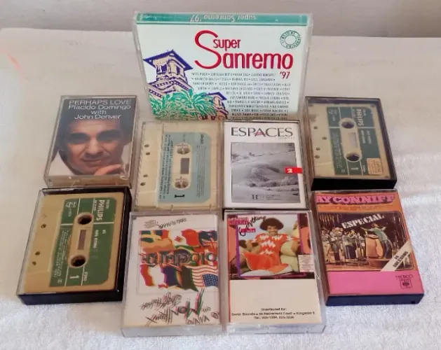 Kit Lote Com 10 Fitas Cassete K7 Usadas 