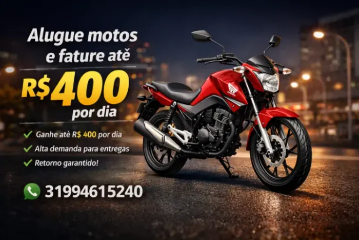 Aluguel motos Belo Horizonte 280 Semana