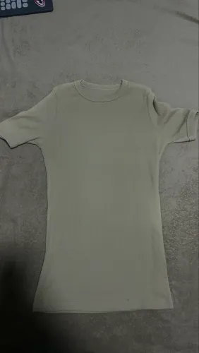 Camisa canelada creme