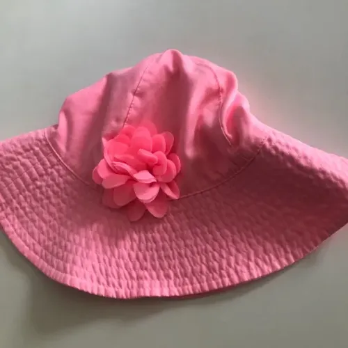 Chapéu Infantil Rosa Com Flor Da Marca Carter's