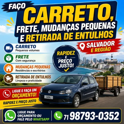 CARRETO, frete e mudanças pequenas