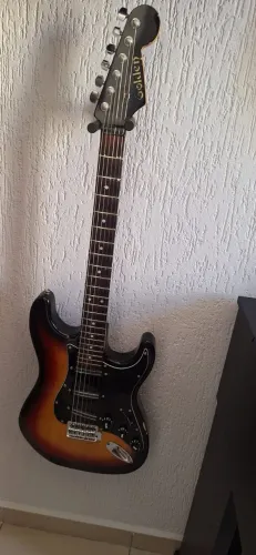 Guitarra Golden Stratocaster com 3 Hot Rails da Fleor