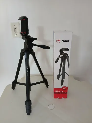 Tripé semiprofissional zero com suporte para celular e tablet