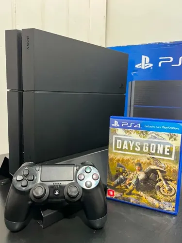 PS4 FAT 500GB SEMINOVO ? COMPLETO