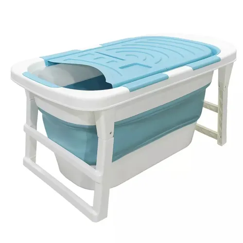 Banheira Ofurô Dobrável Portátil 200l Azul Adulto