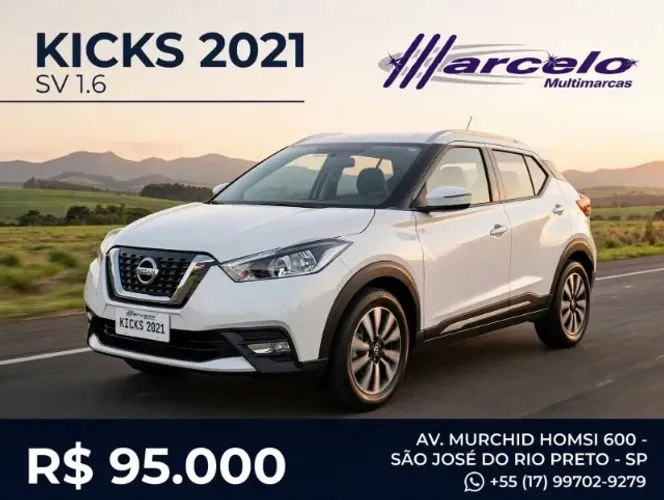 Nissan Kicks SV 1.6 16V Flexstar 5P Aut. 2021