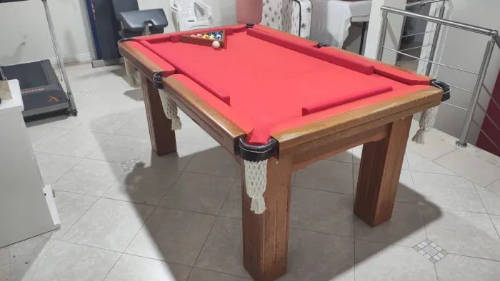 Mesa de Sinuca 4 em 1 (MADEIRA MACIÇA)