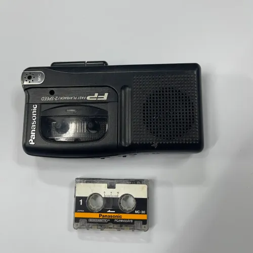 Gravador Panasonic fp model rn-202 fast playback 2 speed mic pilha