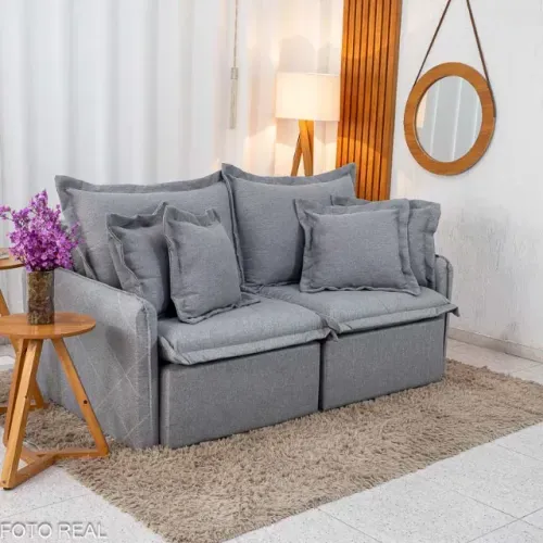 Sofá Cama Linho 3 Lugares Promoção
