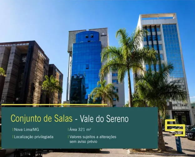Conjunto de Salas à venda no bairro Vale do Sereno em Nova Lima/MG.