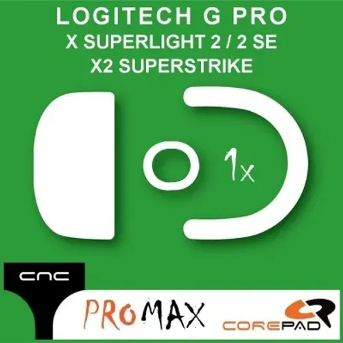 Feets Corepad PRO MAX Logitech X2 SUPERSTRIKE /  SUPERLIGHT 2 - Novo