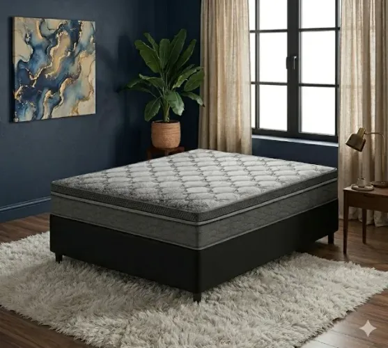Conjunto Base e Colchão D28 Casal