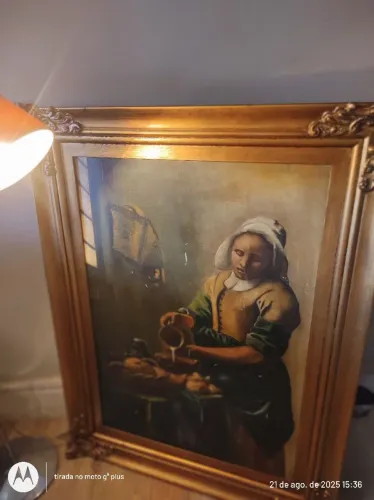 Quadro antigo Réplica :A Leiteteira