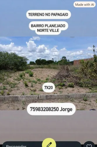 VENDO LOTE EMPREENDIMENTO NORTE VILLE