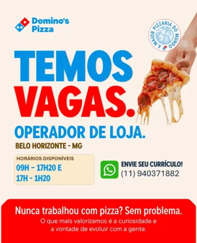 Operador de Loja - Domino's Pizza