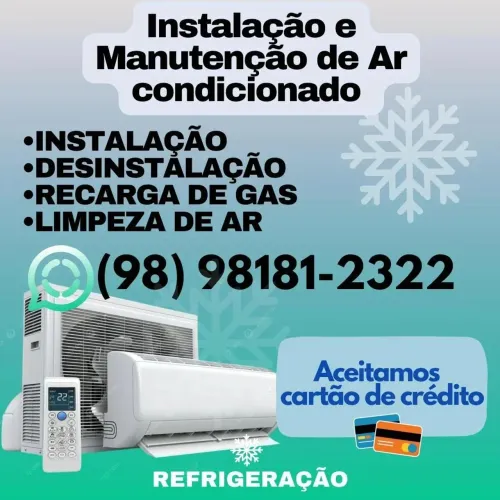 Instalação e limpeza de ar condicionado