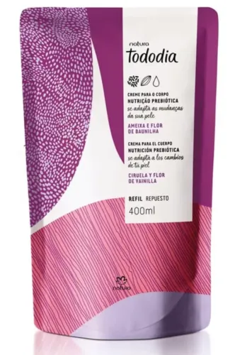Refil Hidratante Ameixa e Flor de Baunilha Todo Dia Natura 400ml