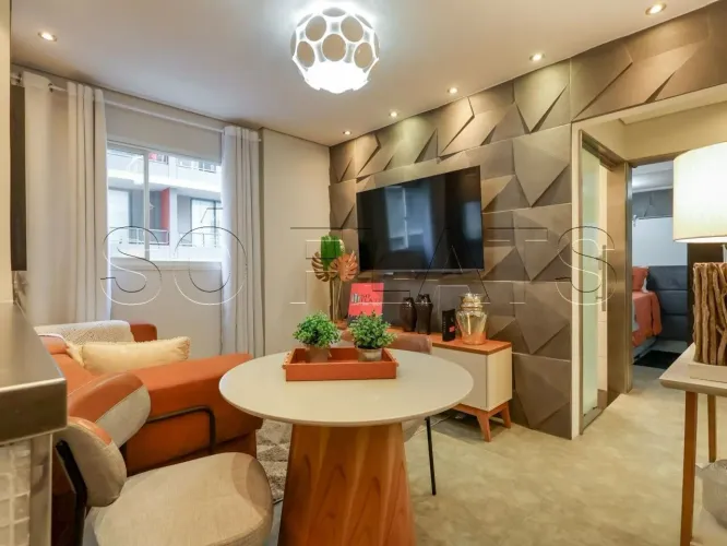Residencial Valencia, flat disponível para locação contendo 32m², 01 dormitório e 01 vaga.