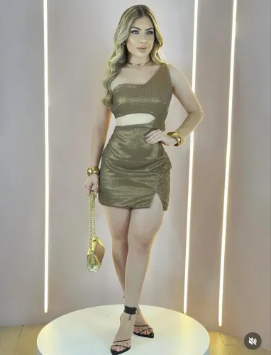 Vestido metalizado